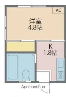 ポルシェ聖蹟桜ヶ丘【103号室号室】の間取り