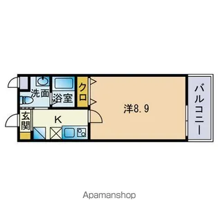 天神東レジデンス【3階】の間取り