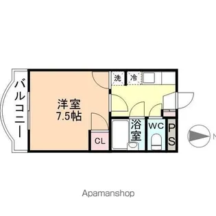 シティハイツ安野屋【3階】の間取り