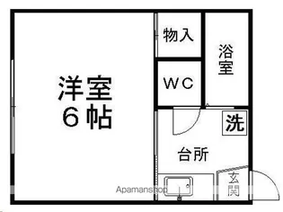 ハイツ光【203号室】の間取り