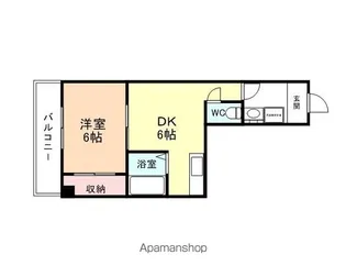 大門マンション【1階】の間取り