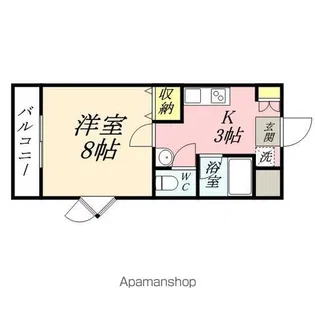 レジデンス田町【7階】の間取り
