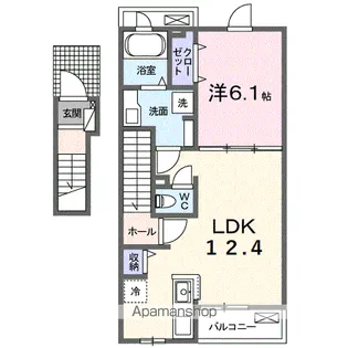 シャルマン ツ—【2階】の間取り