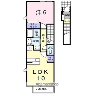 フリーデA・KⅡ【2階】の間取り