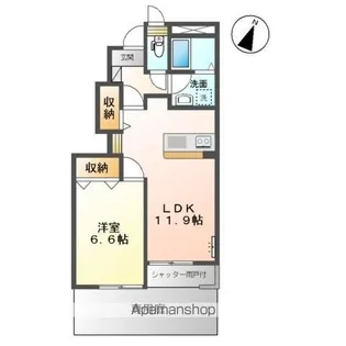 グリーンウッド【1階】の間取り