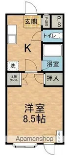 コーポフランネット【1階】の間取り