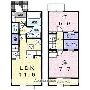 K.Z WILL J【1階】の間取り