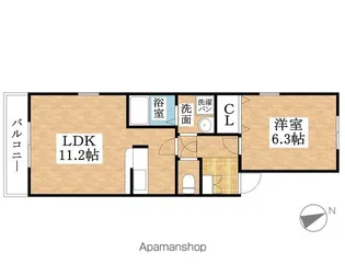 スプリング・ベル【2階】の間取り