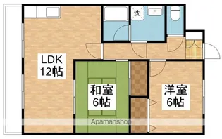 オークランド紫竹【1階】の間取り
