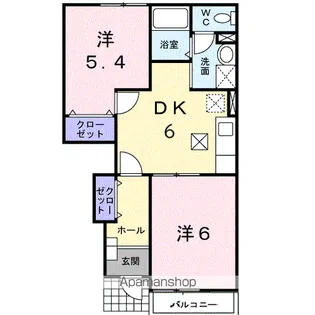 アルバエスペランサⅢ【1階】の間取り