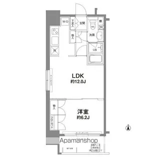 コンフォリア新宿御苑Ⅰ【13階】の間取り