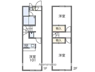 レオパレスエルサ【1階】の間取り