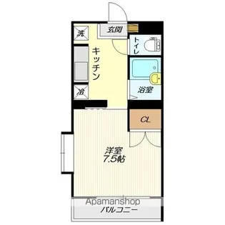 コスモタウン【101号室】の間取り