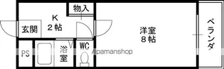 フローラル横堤【2階】の間取り