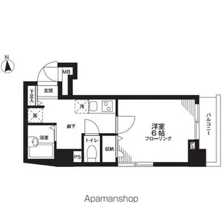 BELLEVIAGE SHINJUKU【6階】の間取り