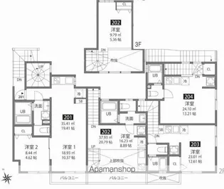 心葉テラス戸越【2階】の間取り
