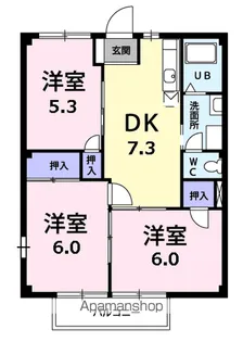 ニューシティ戸田谷【1階】の間取り