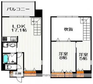 MARIO TERRACE 平野町【9階】の間取り
