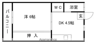 筥松ビル【2階】の間取り