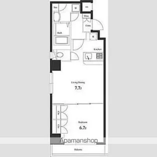 ヴェルト日本橋【8階】の間取り