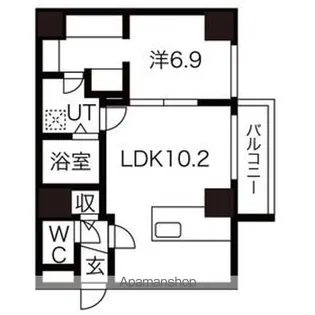 TROIS 1st【4階】の間取り
