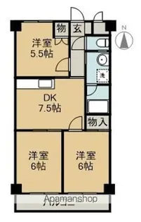 第7水野マンション【3階】の間取り
