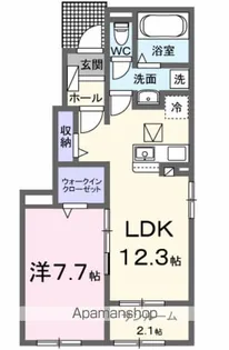 ローズ ガーデン 櫛川B【1階】の間取り