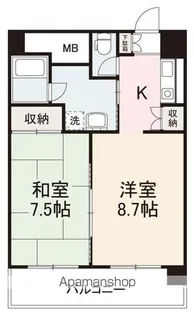 ハーバービュー【10階】の間取り