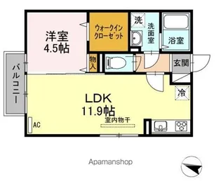アヴァンサール 優【2階】の間取り