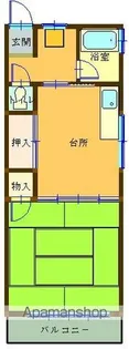 北五老内コーポ【4階】の間取り