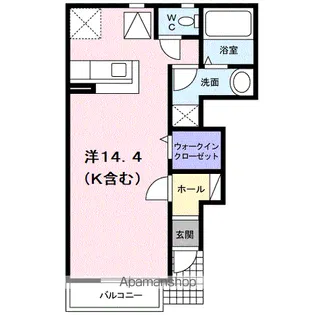 パレ・アルカンシェルⅡ【1階】の間取り