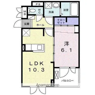 ハーバーランド A【2階】の間取り