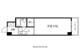 サンハイツ西【312号室】の間取り
