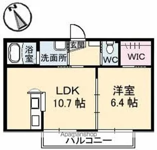 メルカート S棟【2階】の間取り