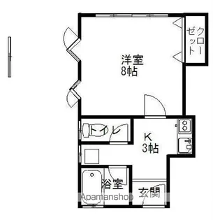 フローラ【201号室】の間取り