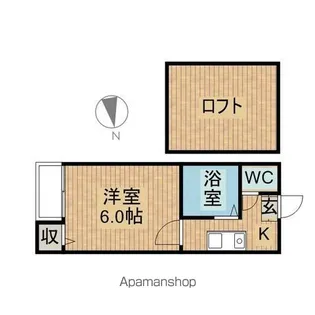 リバティー川名【2階】の間取り