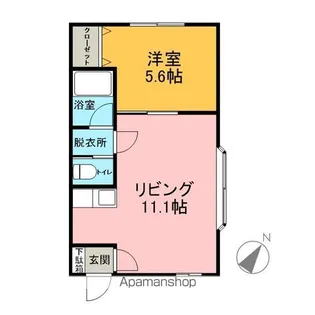 イエローシティ【203号室】の間取り