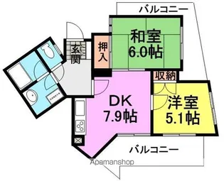 武庫之荘GEMELLI【3階】の間取り