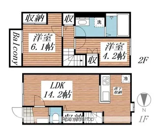 フェリス【1階】の間取り