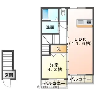 プランドールⅡ【2階】の間取り