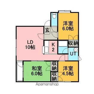 ハウスフォーレストA棟【201号室】の間取り