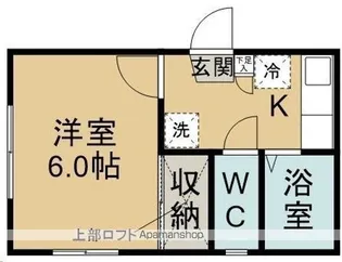 ウッドストック【102号室】の間取り