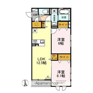 ノアールブラン泉中央【3階】の間取り