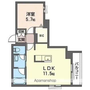 フォレナ戸田公園【202号室】の間取り