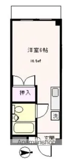 ベルメゾン片岡【203号室】の間取り