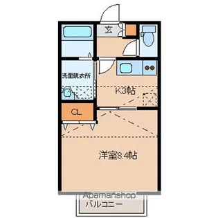 WISH伊在伍番館【1階】の間取り