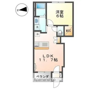 コンフォルト・パーチェ【1階】の間取り
