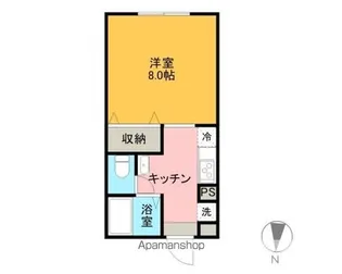 テラスハウス青葉【102号室】の間取り