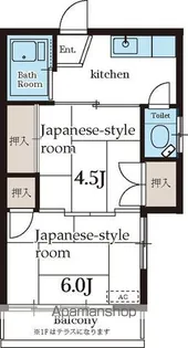 サンライズ【2階】の間取り