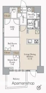 JMFレジデンス蔵前二丁目【8階】の間取り